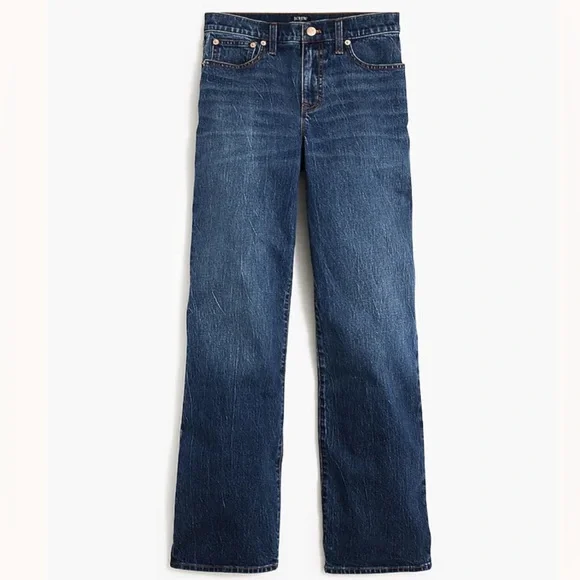 J. CREW Full Length Wide Leg Jeans Stretch Denim Women’s Size 30 - Picture 1 of 11